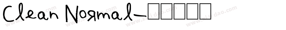 Clean Normal字体转换